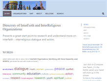 Tablet Screenshot of interfaithdirectory.org