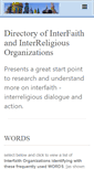 Mobile Screenshot of interfaithdirectory.com